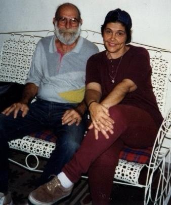 Rebeca Ulloa con Arístides Pumariega en La Habana, 1995